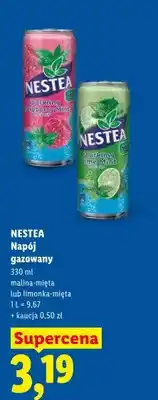 Lidl Napój gazowany Nestea Sparkling malina-mięta oferta
