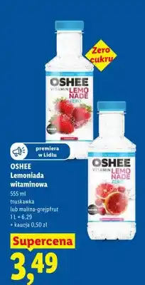 Lidl Lemoniada witaminowa Oshee Lemo Nade Zero truskawka oferta