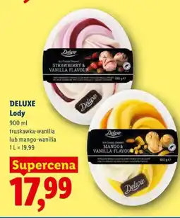 Lidl Lody truskawka-wanilia Deluxe oferta