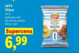 Lidl Chipsy ziemniaczane Lay's Max grillowany stek oferta