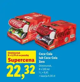 Lidl Napój gazowany Coca-Cola Original Taste 8-pak oferta