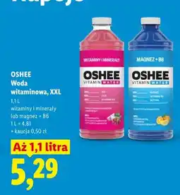 Lidl Woda witaminowa Oshee witaminy i minerały oferta