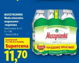 Lidl Woda mineralna Muszynianka magnezowo-wapniowa 6-pak oferta