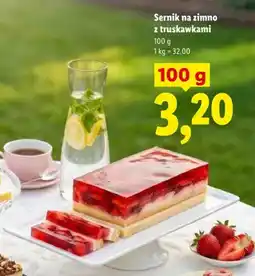Lidl Sernik na zimno z truskawkami oferta
