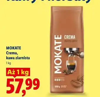Lidl Kawa ziarnista Mokate Crema oferta