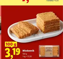 Lidl Ciasto Miodownik oferta