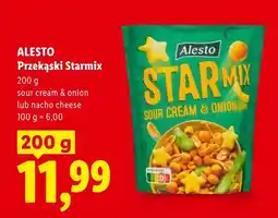 Lidl Przekąski Alesto Starmix sour cream & onion oferta