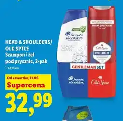 Lidl Szampon i żel pod prysznic Head & Shoulders Old Spice Gentleman Set 2-pak oferta