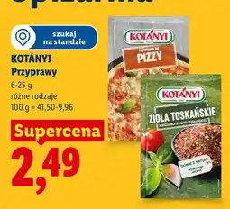 Lidl Przyprawa do pizzy Kotányi oferta