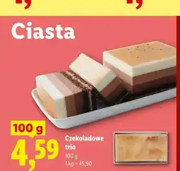 Lidl Ciasto Czekoladowe trio oferta