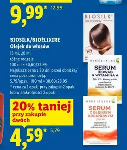 Lidl Serum do włosów Bioélixire Jedwab & Witamina A oferta