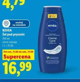 Lidl Żel pod prysznic Nivea oferta