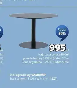 JYSK Stół ogrodowy VAMDRUP oferta