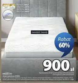JYSK Materac piankowy Dreamzone Svinna 90x200 cm oferta