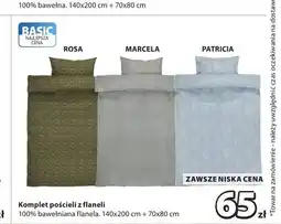 JYSK Komplet pościeli z flaneli Rosa oferta