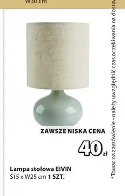 JYSK Lampa stołowa EIVIN oferta