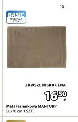 JYSK Mata łazienkowa BASIC Mantorp 50x70 cm oferta