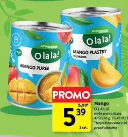 Intermarche Mango puree O la la! oferta