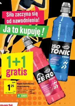 Intermarche Napój izotoniczny niegazowany O la la! Zero Sugar malinowo-grejpfrutowy oferta