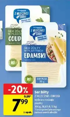 Intermarche Ser żółty w plastrach Gouda Z Mlecznej Drogi oferta
