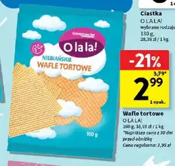 Intermarche Wafle tortowe Niebiańskie Wafle Tortowe O la la! oferta