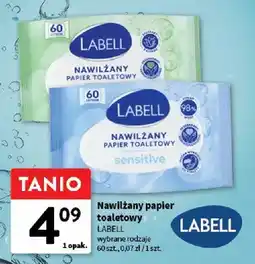 Intermarche Nawilżany papier toaletowy Labell oferta
