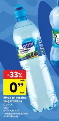 Intermarche Woda mineralna niegazowana O LA LA! Sport oferta