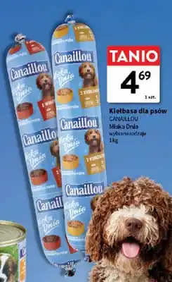 Intermarche Kiełbasa dla psów Canaillou Miska Dnia z wołowiną oferta