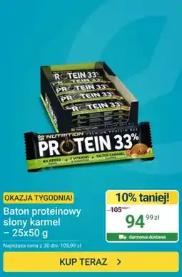 ERLI Baton proteinowy Go On Nutrition słony karmel 25-pak oferta