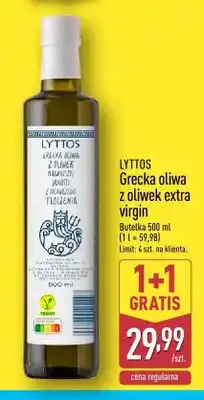 ALDI Grecka oliwa z oliwek extra virgin Lyttos oferta