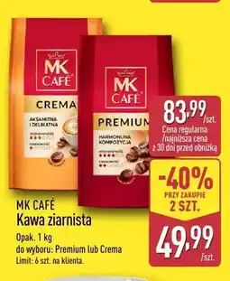 ALDI Kawa ziarnista MK Café Premium oferta