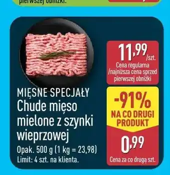 Chude mięso mielone z szynki wieprzowej Mięsne Specjały