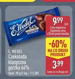 ALDI Czekolada klasyczna gorzka 64% E. Wedel oferta