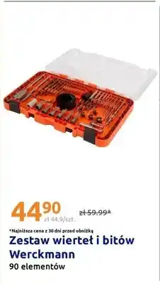 Action Zestaw wierteł i bitów Werckmann 90 elementów oferta