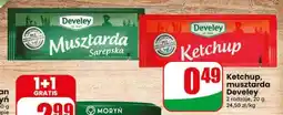 Dino Ketchup, musztarda Develey oferta