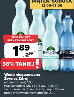 Netto Żywiec Zdrój Woda niegazowana oferta