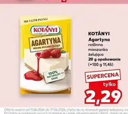 Kaufland Mieszanka żelująca Agartyna Kotányi oferta