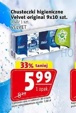 Prim Market Chusteczki higieniczne Velvet original 9-pak oferta