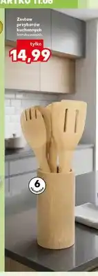 Kaufland Zestaw przyborów kuchennych bambusowych oferta
