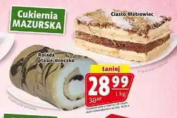 Prim Market Ciasto Rolada ptasie mleczko Cukiernia Mazurska oferta