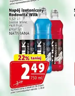 Prim Market Napój izotoniczny Nativiana Wilk owoce leśne oferta