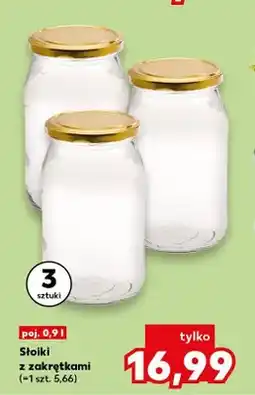 Kaufland Słoiki z zakrętkami 3-pak oferta