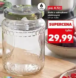 Kaufland Słoiki z zakrętkami zdobionymi 6-pak oferta