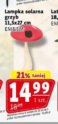 Prim Market Lampka solarna grzyb EM&EM oferta
