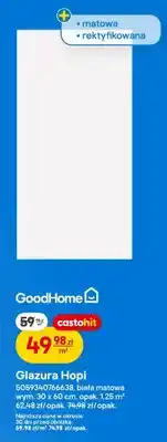 Castorama Glazura Hopi GoodHome biała matowa oferta
