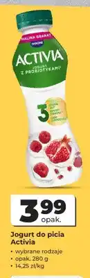 Odido Jogurt do picia Activia malina granat oferta