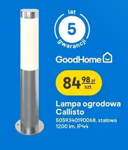 Castorama Lampa ogrodowa GoodHome Callisto stalowa oferta