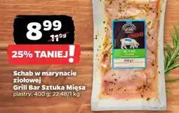 Netto Sztuka Mięsa Schab w marynacie ziołowej Grill Bar oferta