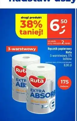 Dealz Ręcznik papierowy Ruta Extra Absorb 3-warstwowy oferta
