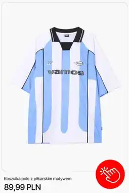Cropp Koszulka polo z piłkarskim motywem Cropp oferta